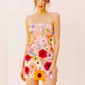 Storia 3D Floral Taylor Swift Inspired Mini Dress